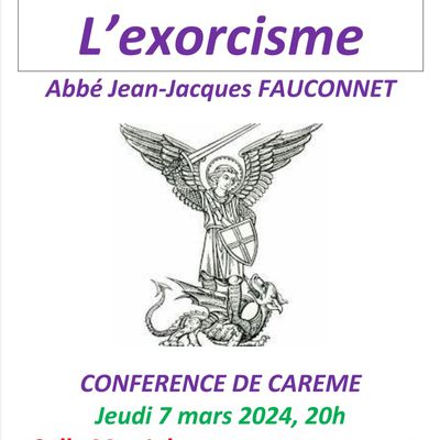 Conférence de Carême - jeudi 7 mars 2024