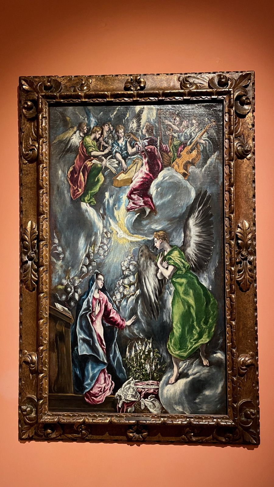 El Greco (Candía, 1541-Toledo, 1614), La anunciación/ The Annunciation, Hacia 1596-1600, Óleo sobre lienzo
