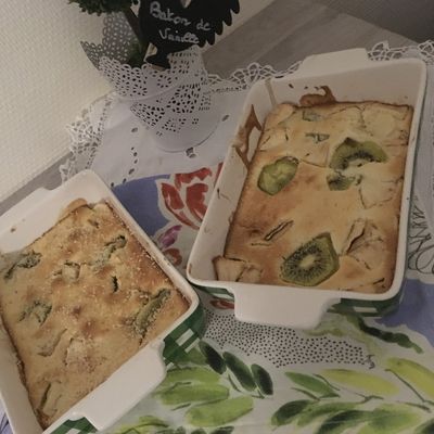 Petits clafoutis kiwi pommes avec mon l'Omnicuiseur Vitalité