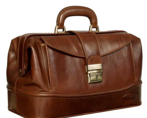 47374 Maxwell Scott Valise de Gladstone en cuir marron clair de luxe DonniniS