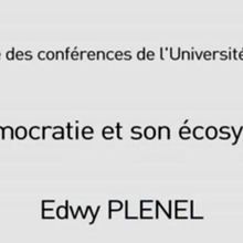 Edwy Plenel - "La démocratie et son écosystème"