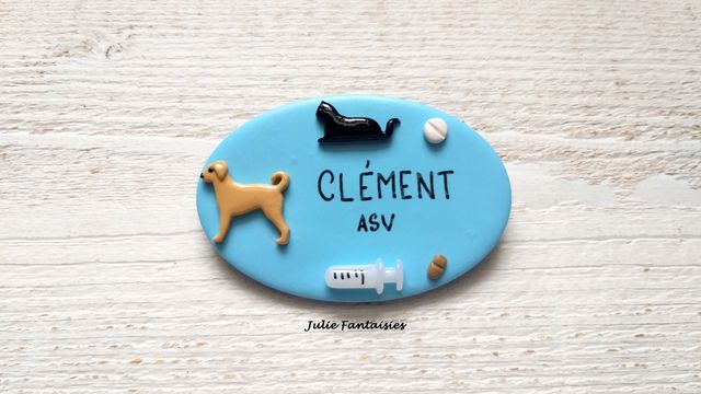 Badge pour Clément, assistant vétérinaire