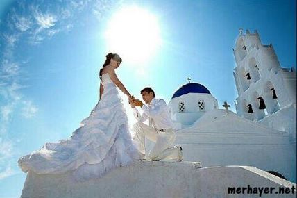 Demande de mariage a mykonos(couple armenien)