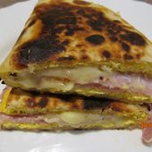 Tortillas au jambon et au fromage - www.sucreetepices.com