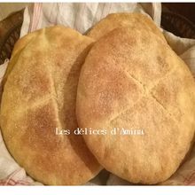 pain au semoule fine خبز بالسميدة رقيقة 