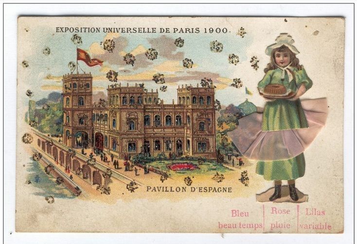 PAVILLON DE L'ESPAGNE EXPOSITION UNIVERSELLE 1900 DE PARIS. 