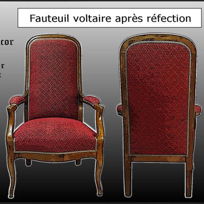 Fauteuil voltaire, XXI, Du Siège Au Décor,Tapissier d'Ameublement