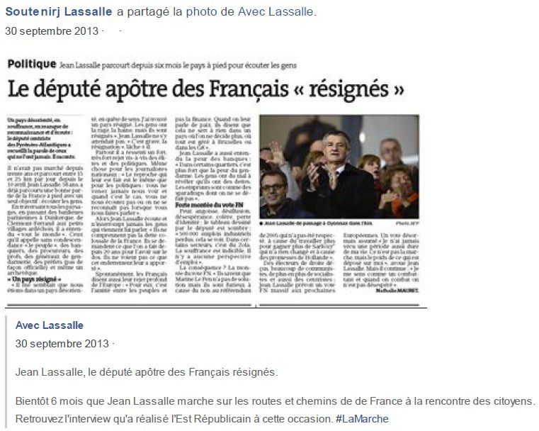 archive : La Marche de Jean Lassalle - septembre 2013