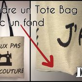 Coudre un Tote Bag avec un Fond - Tuto Couture DIY - Viny DIY, le blog de tutoriels couture et DIY.