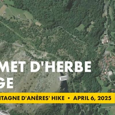 Le sommet d'Herbe Rouge 1050 m le 06/04/2025