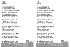 Ville - Maurice Carême - CE2-CM1-CM2