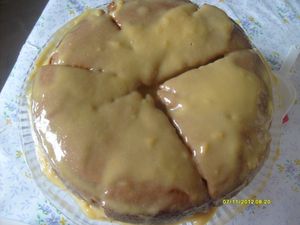 Gateau Moelleux Au Danette Caramel Les Merveilles De Meriem