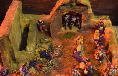 Diorama ""Combat dans le cimetière de Saint Privat"" au 1/35 - Figurines ICM - Fin -