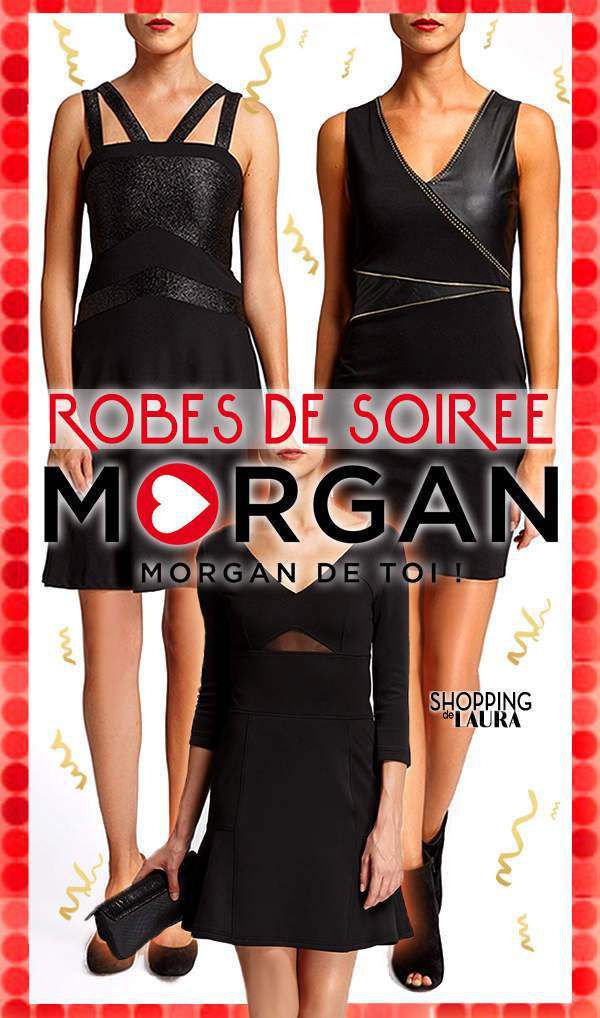 Robe de soirée courte noire Morgan