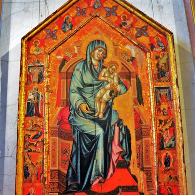 La Vierge et l'Enfant trônant, musée de l'Ermitage, Saint-Pétersbourg