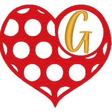 ABC cœur à pois: la lettre G