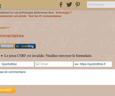 Avis défavorable sur les commentaires des blogs OB