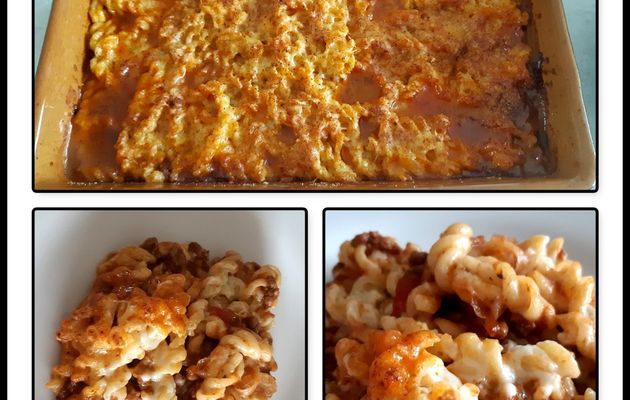Gratin de pâte à la viande hachée