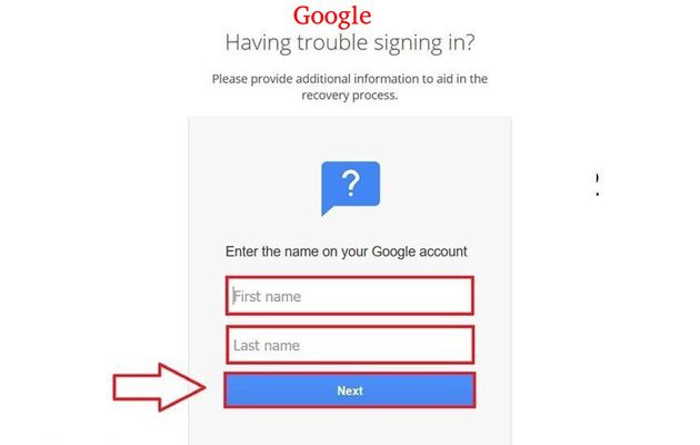 Google account recovery page verify identity with https //g.co/recover