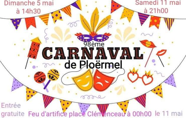 Carnaval de Ploërmel 2024 : 50ème anniversaire du comité des carnavaliers de Ploërmel