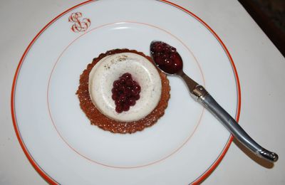 Panna Cotta, sauce rubis