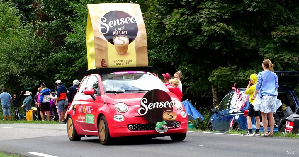 Quelques véhicules colorés de la caravane du Tour de France 2023...