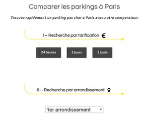 Notre comparateur de parkings parisiens