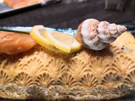 Bûche salée Saumon - Crevettes - Surimi