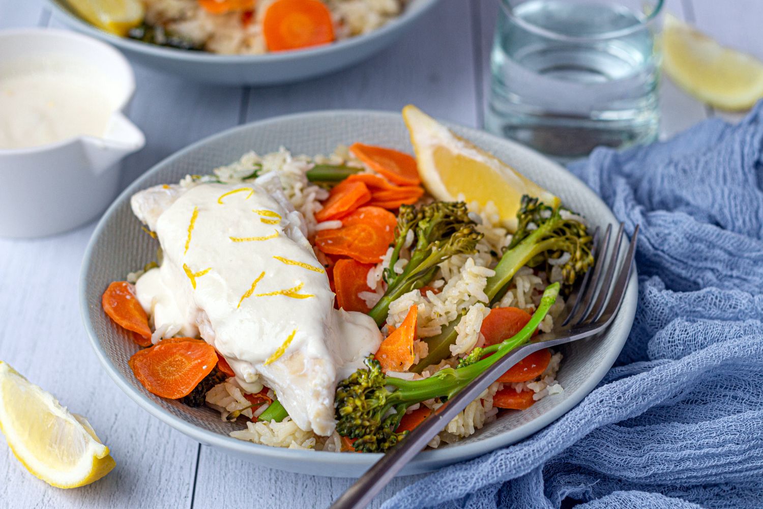 poisson crème citron riz