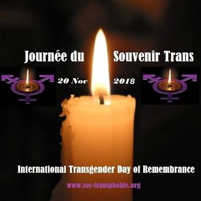 TDOR - Journée du Souvenir Trans, 20 novembre 2018 