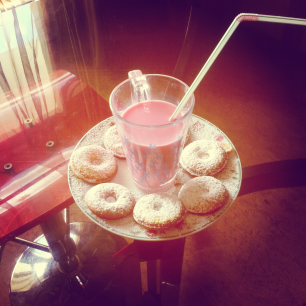 Mini donuts en machine