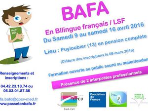 BAFA en Bilingue Français/LSF