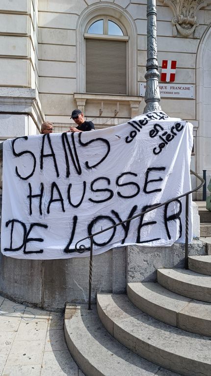 Reportage du rassemblement Stop aux hausses de loyer et charges de