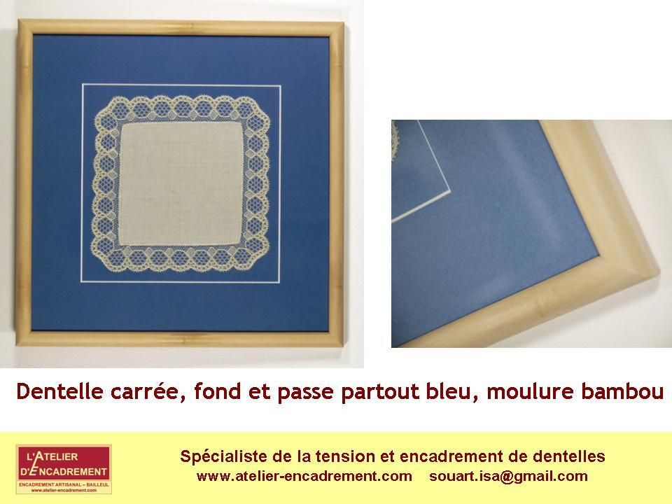 Les plus beaux encadrements de dentelles réalisés par l'Atelier de Bailleul