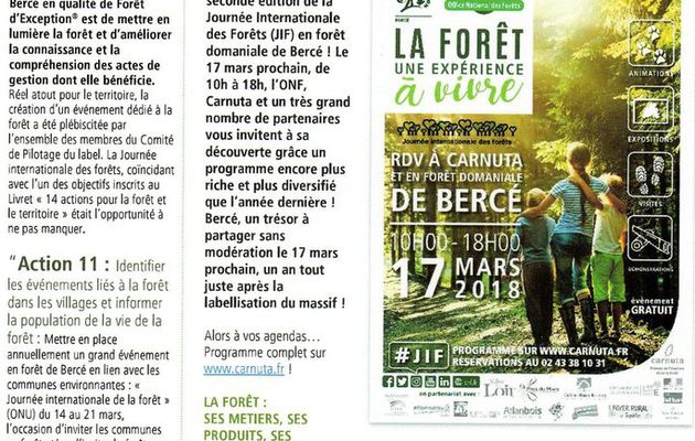 Journée Internatonale des Forêts (JIF) 2018