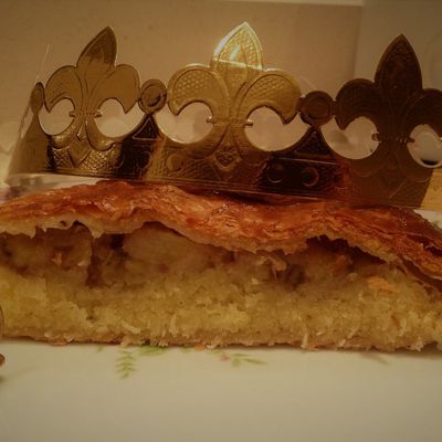 galette des rois noix de coco,bananes,rhum