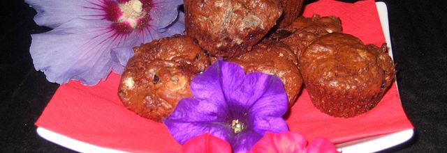 Muffins aux cerises amarena et au chocolat