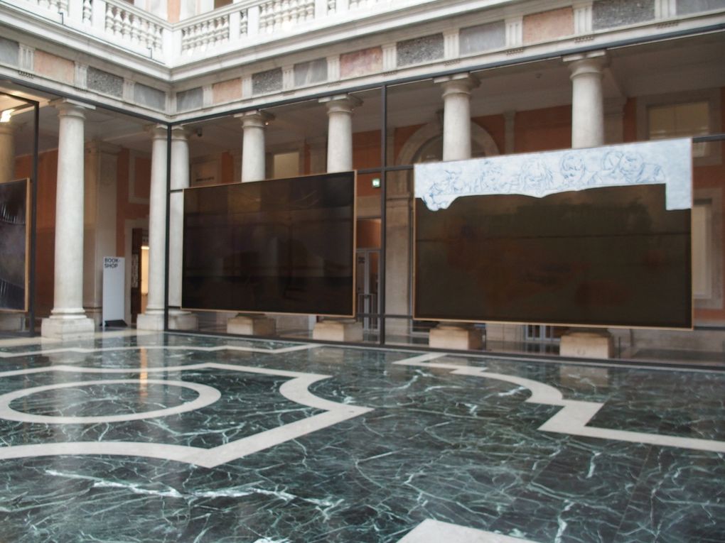 Ensemble Axial Age, vues de l'exposition Sigmar Polke., palazzo Grassi, Venise © photographies Le Curieux des arts Gilles Kraemer, juin 2016. Exposition Sigmar Polke, palazzo Grassi, Venezia