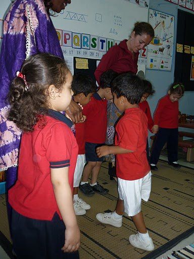 Visite de Sandra et Kevin dans la classe de Katty