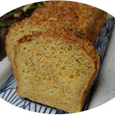 Quatre quart potimarron, carottes & tomme