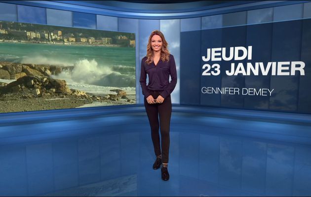 Gennifer Demey Météo M6 le 23.01.2020