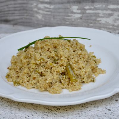 Quinoa aux cébettes