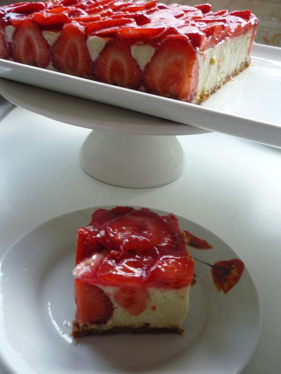 tarte au chocolat blanc,cerises et mascarpone