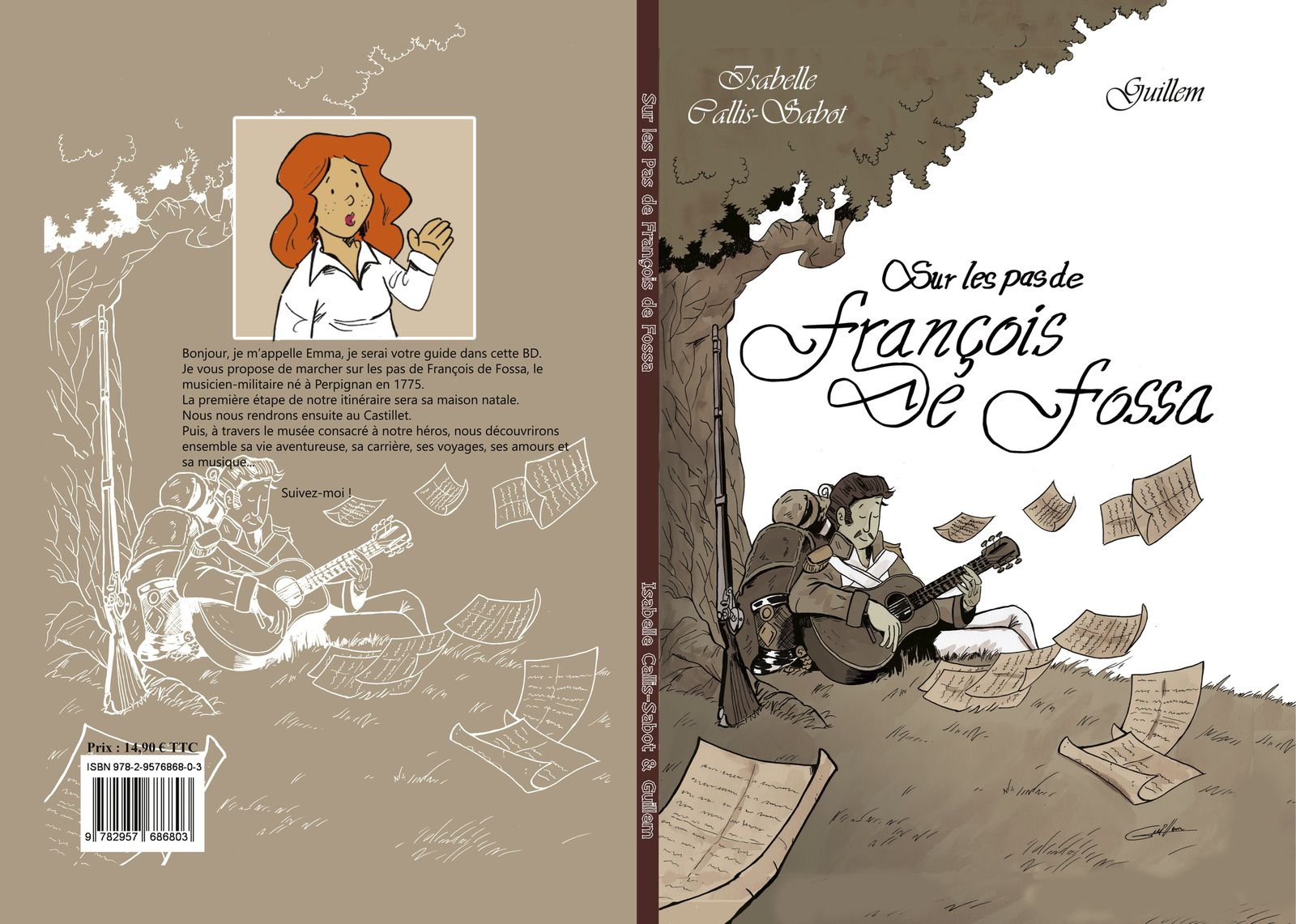 Couverture et premières pages de la BD - Guillem Sangenis, le dessinateur -