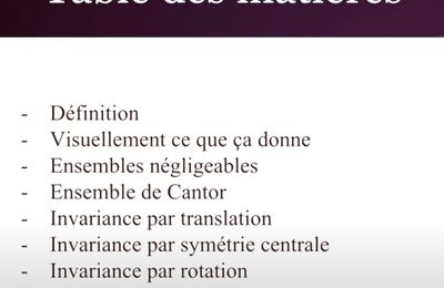 POST BAC - Intégrale de Lebesgue - La mesure de Lebesgue démystifiée