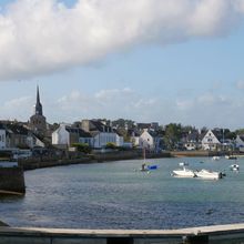 Locmariaquer, l'entrée du golfe du Morbihan, Bretagne.