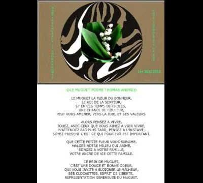 LE MUGUET POEME THOMAS ANDRE 