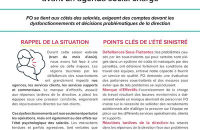 InFO : Chronopost – Entre défaillances et décisions - épuisement des salariés