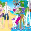 Beach couple dress up