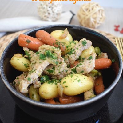Sauté de veau au wok et aux petits légumes